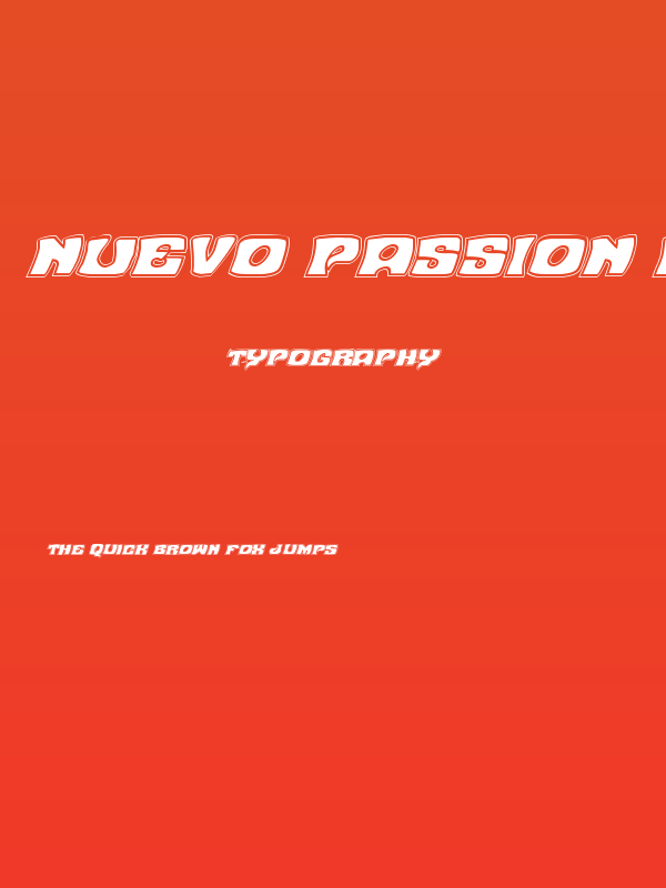 Nuevo Passion Academy Italic Poster