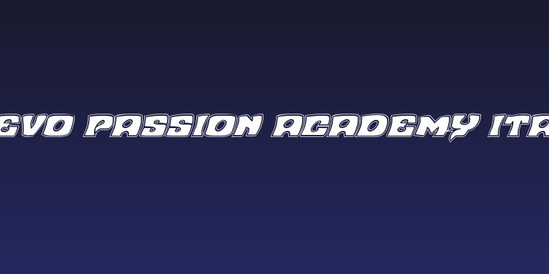 Nuevo Passion Academy Italic Social Header