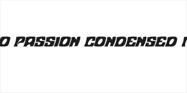 Nuevo Passion Condensed Italic Logo