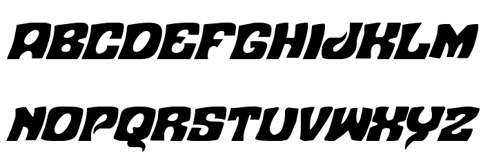 Nuevo Passion Condensed Italic Font LOWERCASE