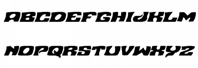 Nuevo Passion Expanded Italic 字体 大写