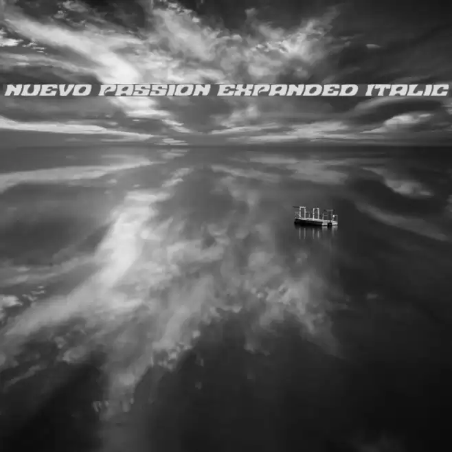 Nuevo Passion Expanded Italic Font examples