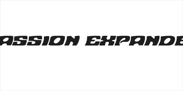 Nuevo Passion Expanded Italic Logo