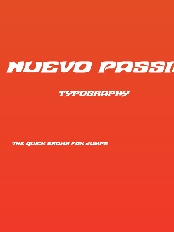 Nuevo Passion Expanded Italic Poster