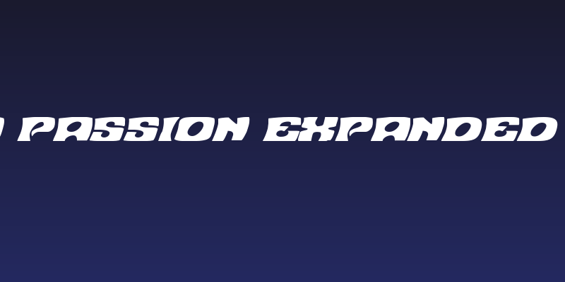 Nuevo Passion Expanded Italic Social Header