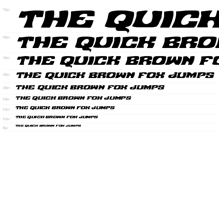 Nuevo Passion Expanded Italic Waterfall