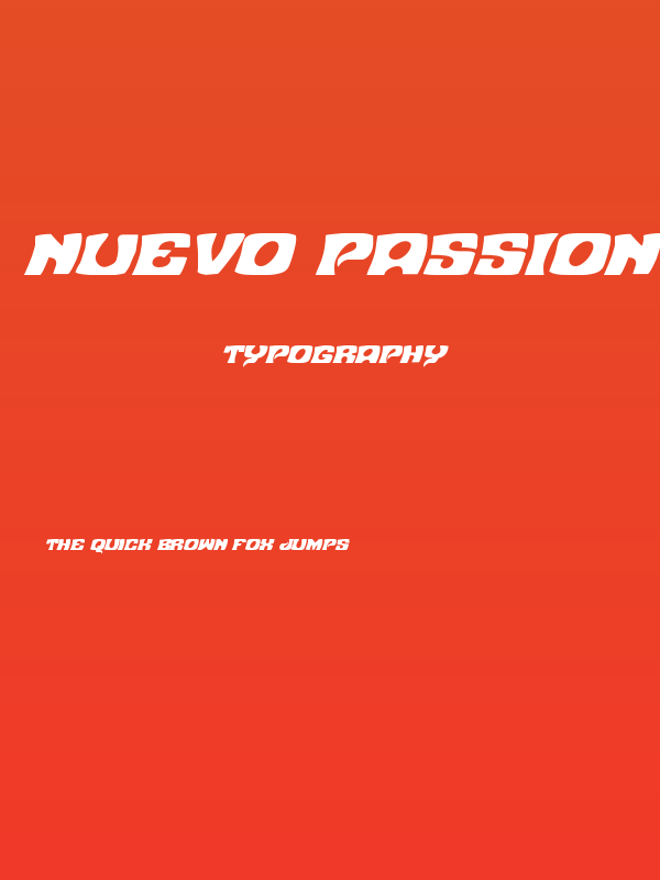 Nuevo Passion Italic Poster