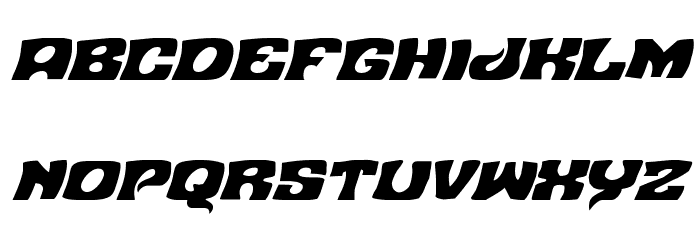 Nuevo Passion Italic Font LOWERCASE