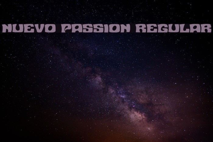 Nuevo Passion Regular Font examples