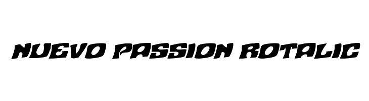 Nuevo Passion Rotalic  Frei Schriftart Herunterladen
