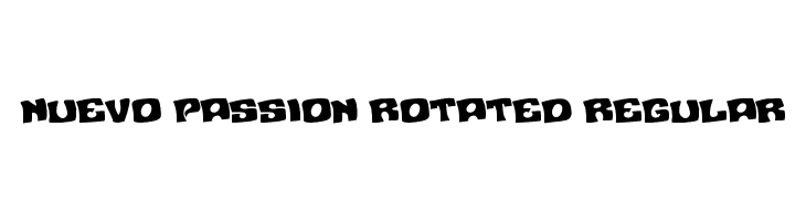 Nuevo Passion Rotated Regular  baixar fontes gratis