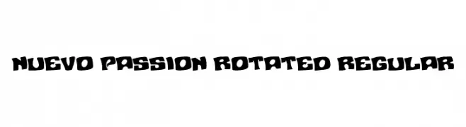 Nuevo Passion Rotated Regular  नि: शुल्क फ़ॉन्ट्स डाउनलोड