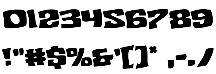 Nuevo Passion Rotated Regular Font OTHER CHARS
