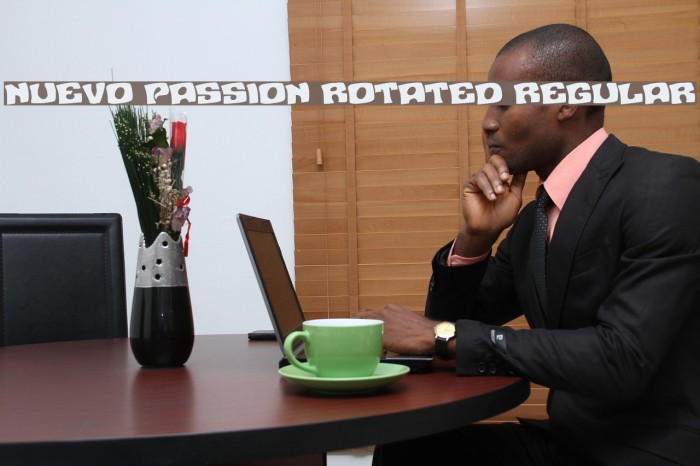 Nuevo Passion Rotated Regular Font examples