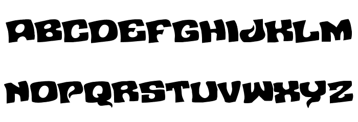 Nuevo Passion Rotated Regular Font LOWERCASE