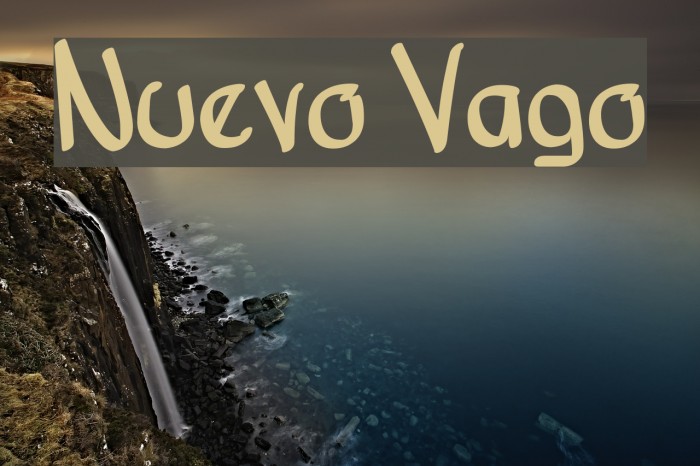 Nuevo Vago Font examples