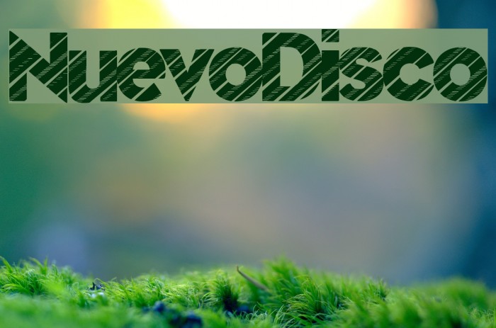 NuevoDisco Font examples