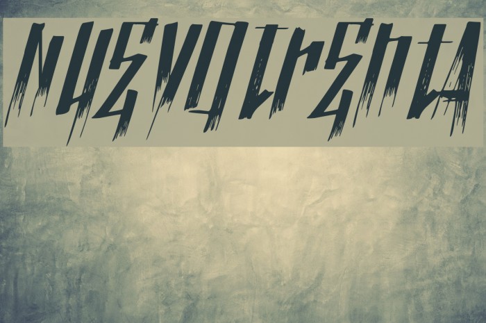 NuevoTrenta Font examples