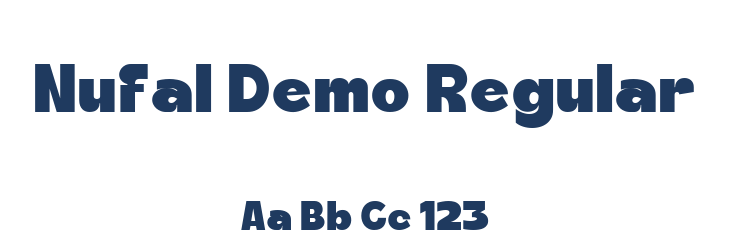 Nufal Demo Regular Font Preview