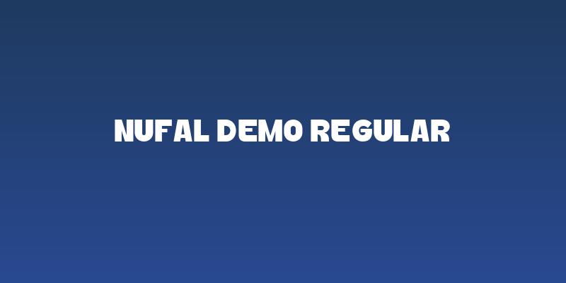 Nufal Demo Regular Social Header