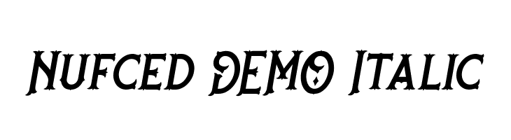 Nufced DEMO Italic  les polices de caractères gratuit tlcharger