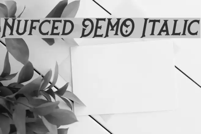 Nufced DEMO Italic Example 3