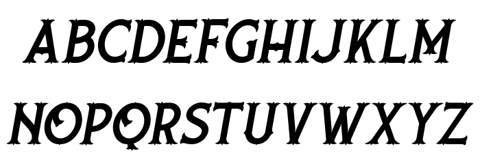Nufced DEMO Italic Font LOWERCASE