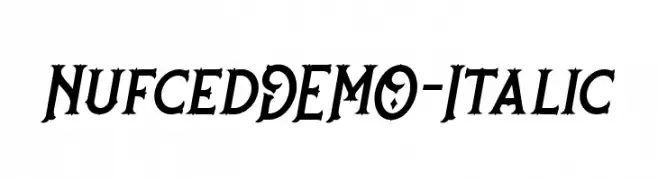 NufcedDEMO-Italic  Descarca Fonturi Gratis