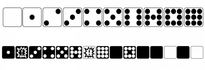 Nuffle Dice Font OTHER CHARS