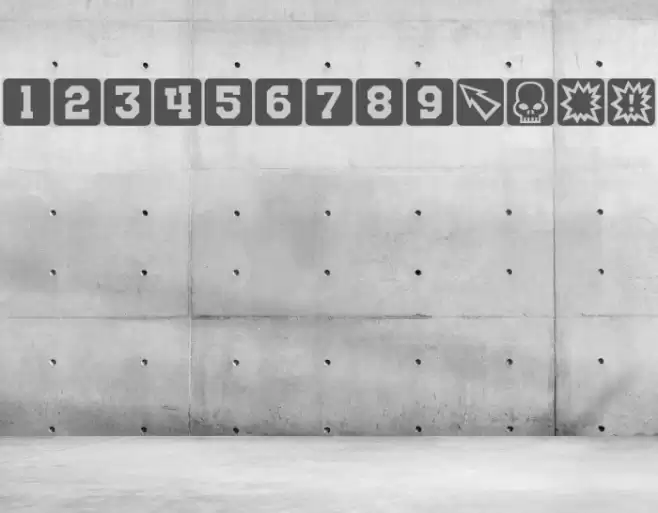 Nuffle Dice Font examples