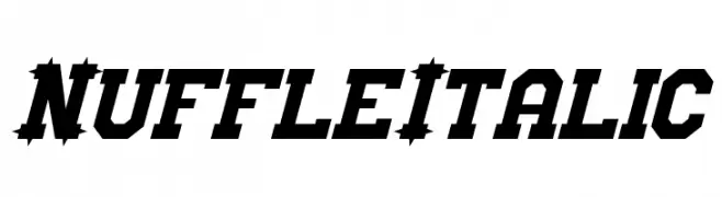 Nuffle Italic  Frei Schriftart Herunterladen