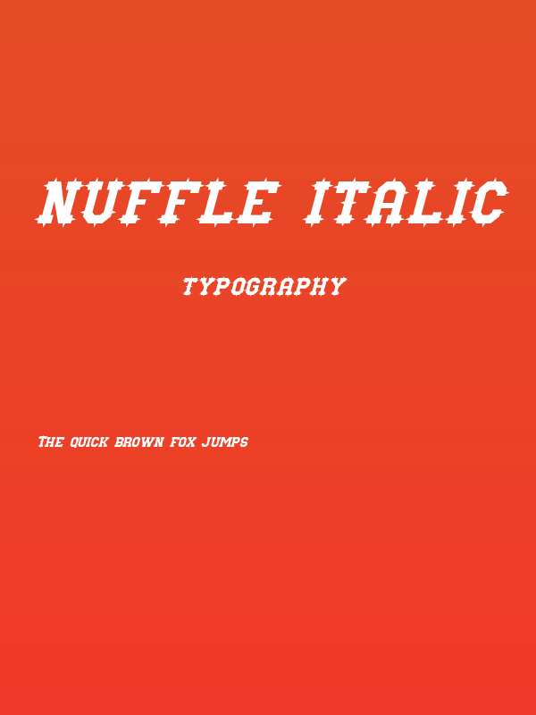 Nuffle Italic Poster
