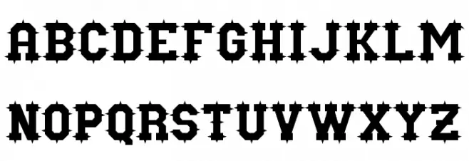 Nuffle Font UPPERCASE