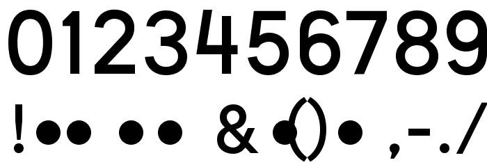Nugget Medium Font OTHER CHARS