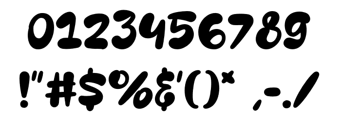 Nugget Font OTHER CHARS