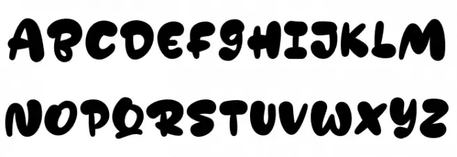 Nugget Font LOWERCASE