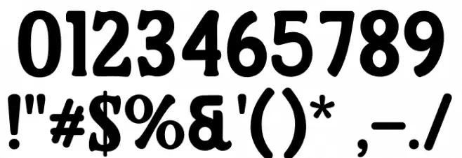 Nugia Vintage Font OTHER CHARS