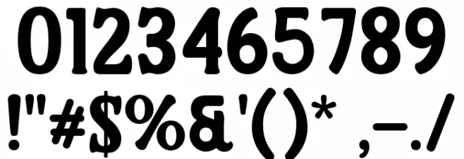 Nugia Vintage Font OTHER CHARS