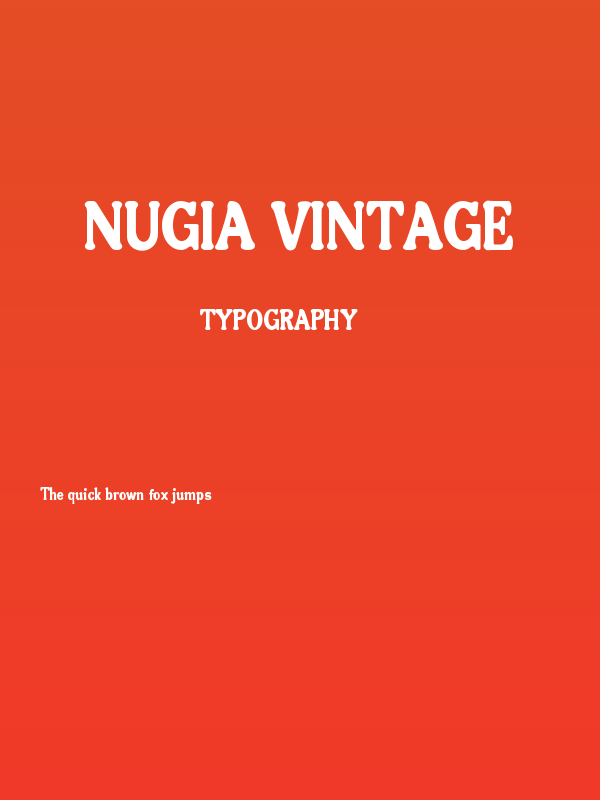 Nugia Vintage Poster