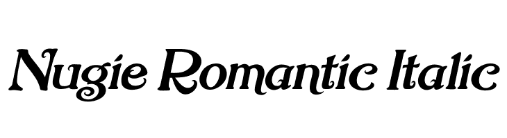 Nugie Romantic Italic  नि: शुल्क फ़ॉन्ट्स डाउनलोड