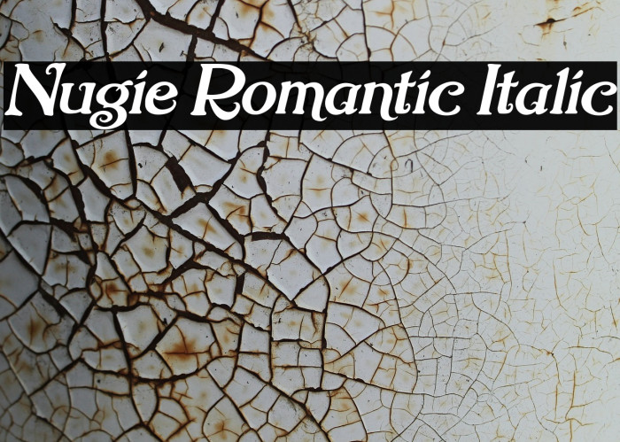 Nugie Romantic Italic Font examples