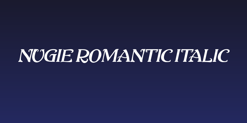 Nugie Romantic Italic Social Header