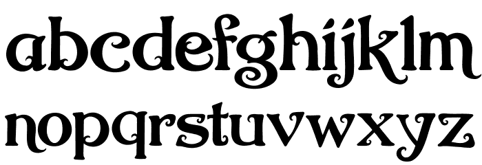 Nugie Romantic Font LOWERCASE