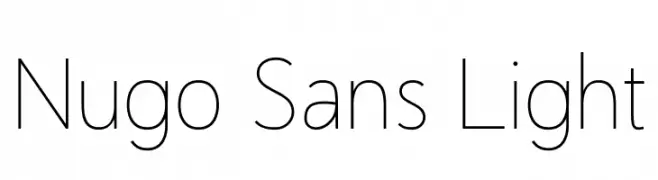 Nugo Sans Light  لخطوط تنزيل