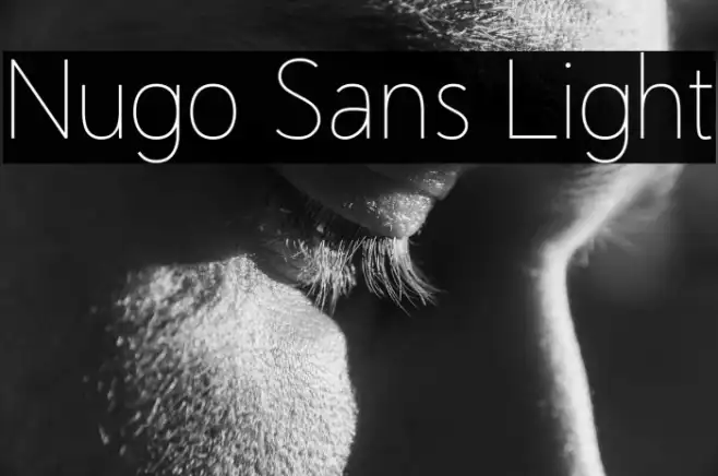 Nugo Sans Light Example 3