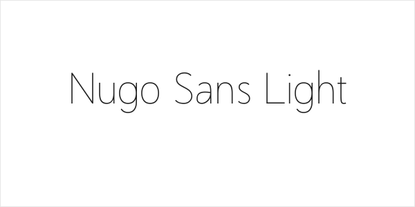 Nugo Sans Light Logo