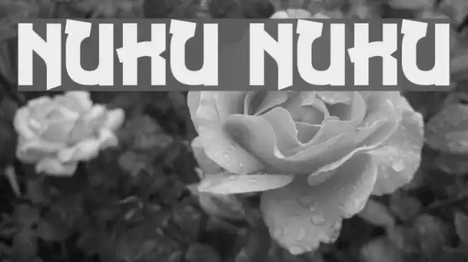 Nuku Nuku Font examples
