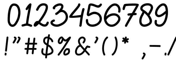 NulisoDonationware Font OTHER CHARS