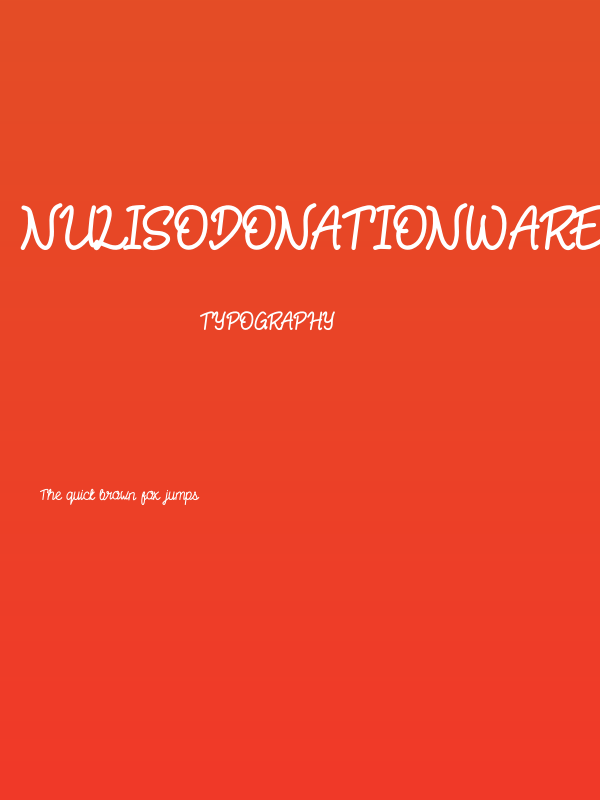NulisoDonationware Poster
