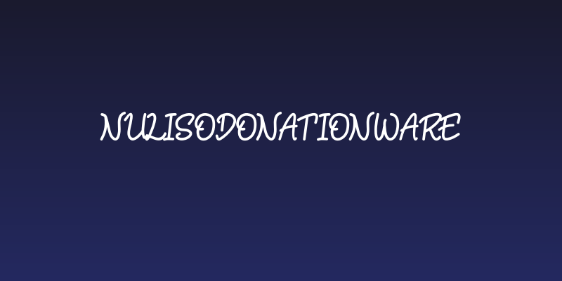 NulisoDonationware Social Header